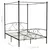 Produktbild 7 för Himmelsäng svart metall 140x200 cm 