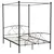 Produktbild 2 för Himmelsäng svart metall 160x200 cm 