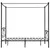Produktbild 3 för Himmelsäng svart metall 160x200 cm 