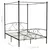 Produktbild 7 för Himmelsäng svart metall 160x200 cm 