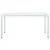 Produktbild 2 för Trädgårdsbord vit 150x90x75 cm konstrotting