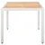 Produktbild 3 för Trädgårdsbord vit 150x90x75 cm konstrotting och massivt akaciaträ