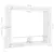 Produktbild 6 för Tv-bänk vit 152x22x113 cm konstruerat trä