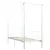 Produktbild 2 för Himmelsäng vit metall 90x200 cm