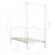 Produktbild 5 för Himmelsäng vit metall 90x200 cm