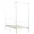 Produktbild 2 för Himmelsäng vit metall 100x200 cm