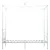 Produktbild 4 för Himmelsäng vit metall 100x200 cm