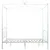 Produktbild 4 för Himmelsäng vit metall 120x200 cm