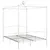 Produktbild 2 för Himmelsäng vit metall 160x200 cm