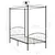 Produktbild 6 för Himmelsäng svart metall 90x200 cm