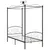 Produktbild 2 för Himmelsäng svart metall 100x200 cm