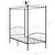 Produktbild 6 för Himmelsäng svart metall 100x200 cm