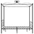 Produktbild 4 för Himmelsäng svart metall 120x200 cm