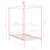 Produktbild 6 för Himmelsäng rosa metall 90x200 cm