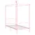 Produktbild 2 för Himmelsäng rosa metall 100x200 cm