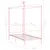 Produktbild 6 för Himmelsäng rosa metall 100x200 cm
