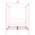 Produktbild 3 för Himmelsäng rosa metall 120x200 cm