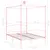 Produktbild 6 för Himmelsäng rosa metall 120x200 cm