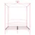 Produktbild 3 för Himmelsäng rosa metall 160x200 cm