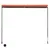 Produktbild 5 för Markis med LED 200x150 cm orange och brun