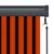 Produktbild 7 för Rullgardin utomhus 80x250 cm orange och brun
