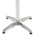 Produktbild 3 för Trädgårdsbord silver 60x60x70 aluminium