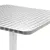 Produktbild 4 för Trädgårdsbord silver 60x60x70 aluminium