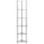 Produktbild 2 för Hylla 6 hyllplan transparent 30x30x160 cm härdat glas