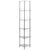 Produktbild 3 för Hylla 6 hyllplan transparent 30x30x160 cm härdat glas