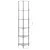 Produktbild 6 för Hylla 6 hyllplan transparent 30x30x160 cm härdat glas