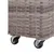 Produktbild 6 för Odlingslåda 4 krukor upphöjd 80x22x79 cm konstrotting grå