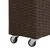 Produktbild 6 för Odlingslåda med 4 krukor upphöjd 80x22x79 cm konstrotting brun