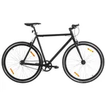 Fixed gear cykel svart 700c 55 cm