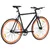 Produktbild 3 för Fixed gear cykel svart och orange 700c 51 cm