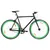 Produktbild för Fixed gear cykel svart och grön 700c 55 cm
