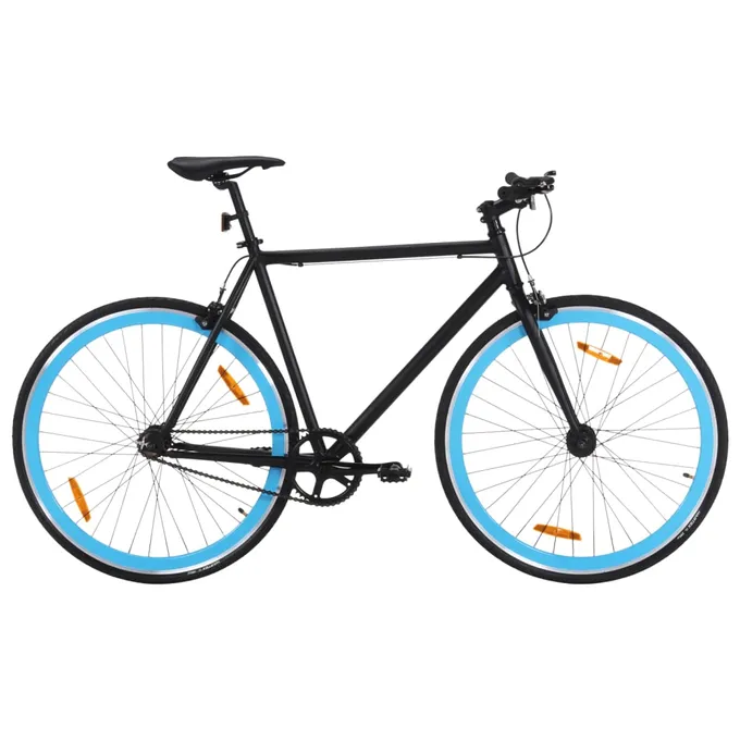 Fixed gear cykel svart och blå 700c 59 cm