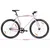 Produktbild 10 för Fixed gear cykel vit och svart 700c 55 cm