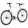Fixed gear cykel vit och svart 700c 59 cm