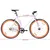 Produktbild 10 för Fixed gear cykel vit och orange 700c 55 cm
