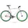 Fixed gear cykel vit och grön 700c 51 cm
