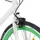 Fixed gear cykel vit och grön 700c 55 cm