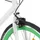 Fixed gear cykel vit och grön 700c 59 cm