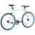 Produktbild 3 för Fixed gear cykel vit och blå 700c 55 cm