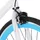 Fixed gear cykel vit och blå 700c 55 cm