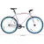 Produktbild 10 för Fixed gear cykel vit och blå 700c 55 cm
