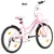 Produktbild 3 för Barncykel med frampakethållare 20 tum rosa och svart 