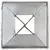 Produktbild 5 för Jordspett 2 st silver 7x7x90 cm galvaniserat stål