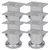 Produktbild för Runda soffben 8 st krom 60 mm