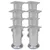 Produktbild för Runda soffben 8 st krom 120 mm