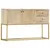 Produktbild 10 för Skänk guld 120x30x75 cm massivt mangoträ